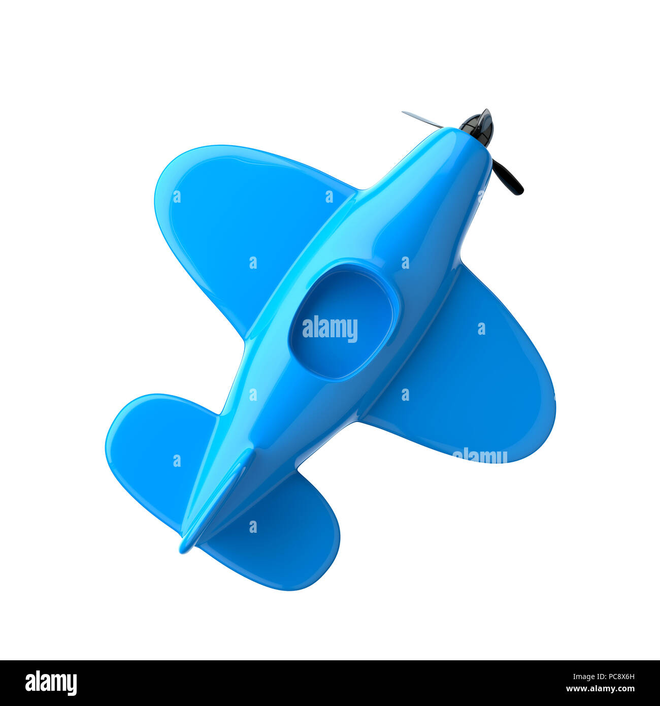 Airplane isolated on white background. 3d illustration Stock Photo - Alamy