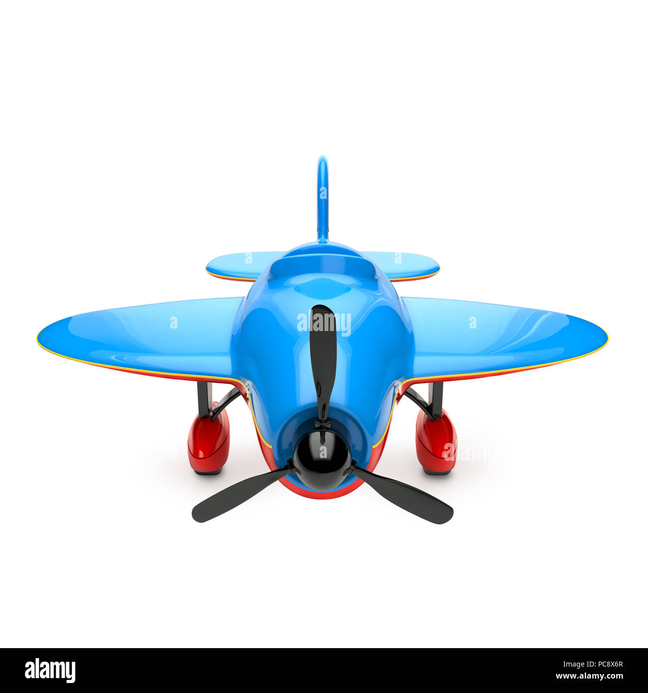 Airplane isolated on white background. 3d illustration Stock Photo - Alamy