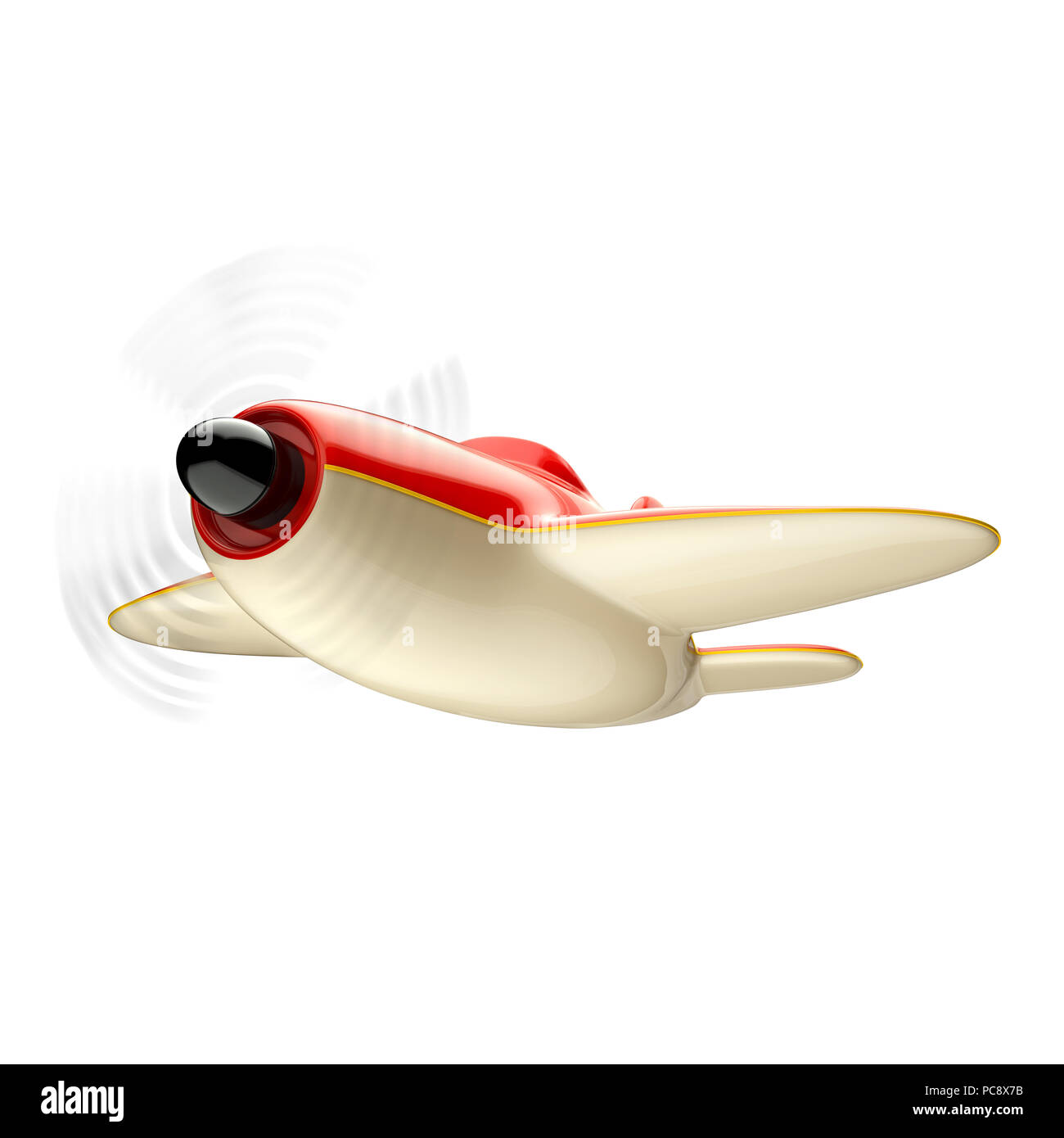 Airplane isolated on white background. 3d illustration Stock Photo - Alamy