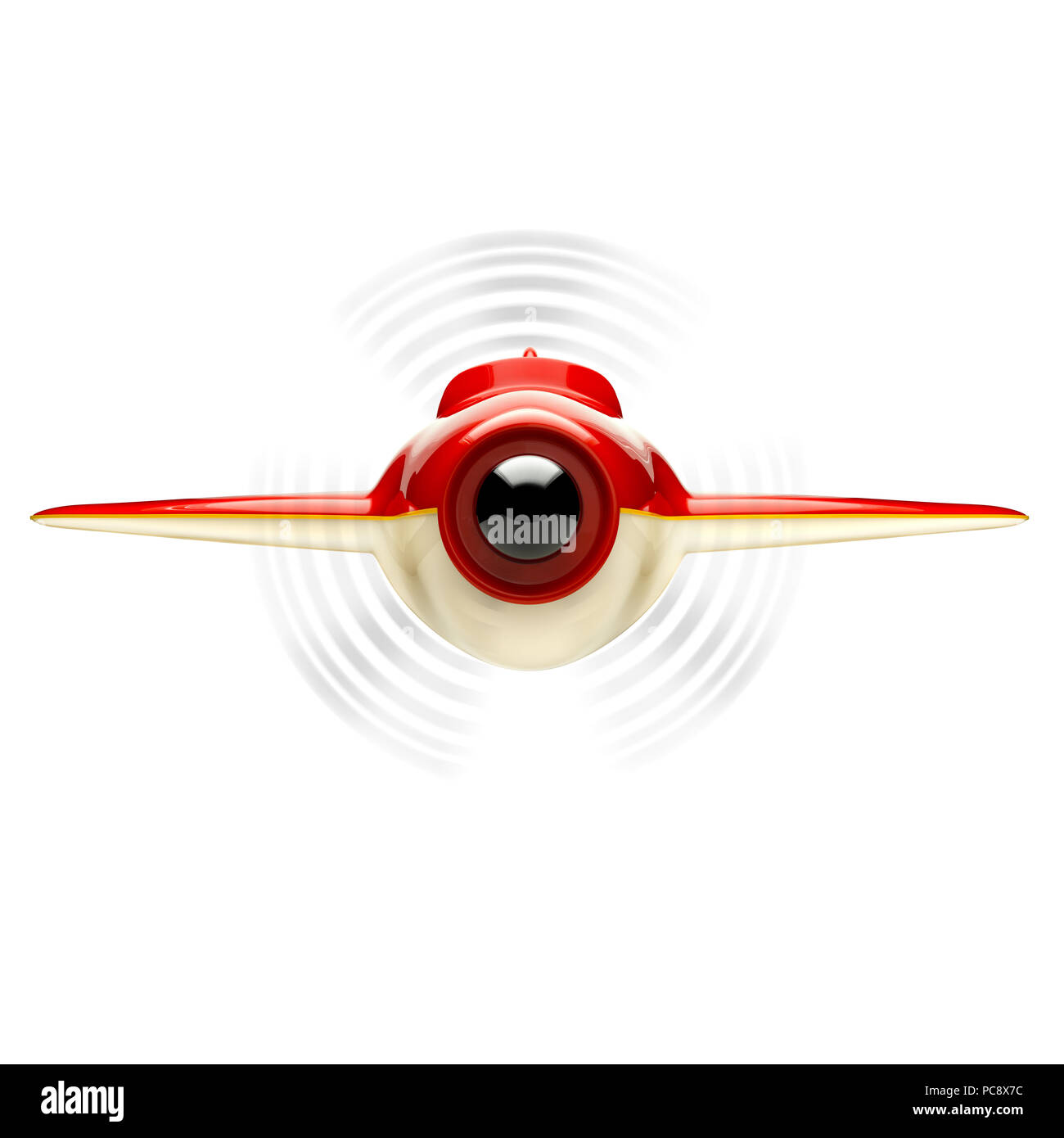Airplane isolated on white background. 3d illustration Stock Photo - Alamy