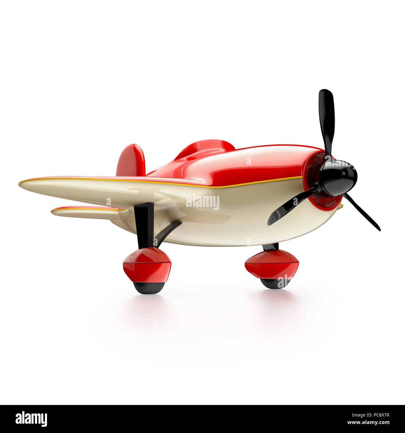 Airplane isolated on white background. 3d illustration Stock Photo - Alamy