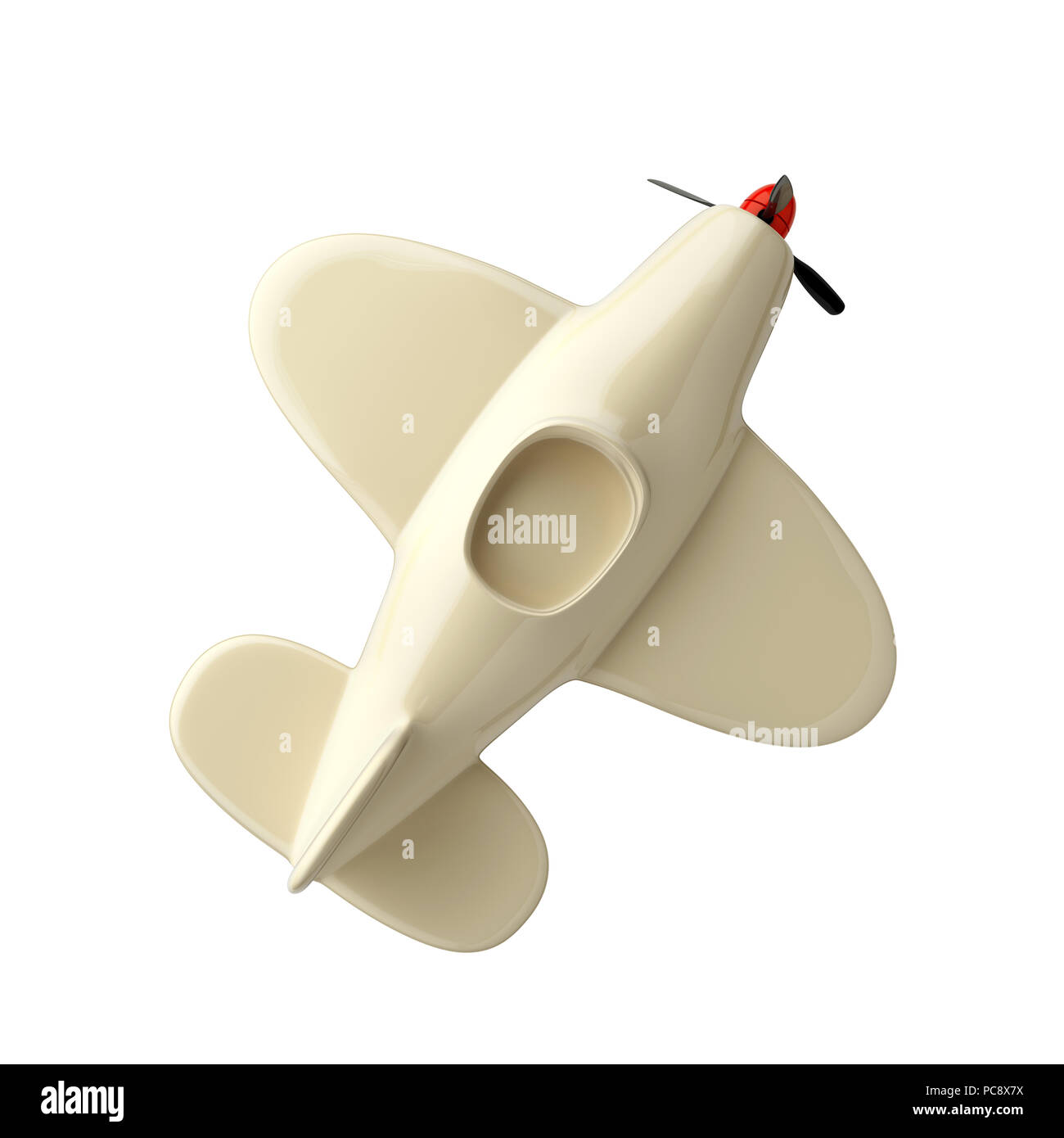 Airplane isolated on white background. 3d illustration Stock Photo - Alamy