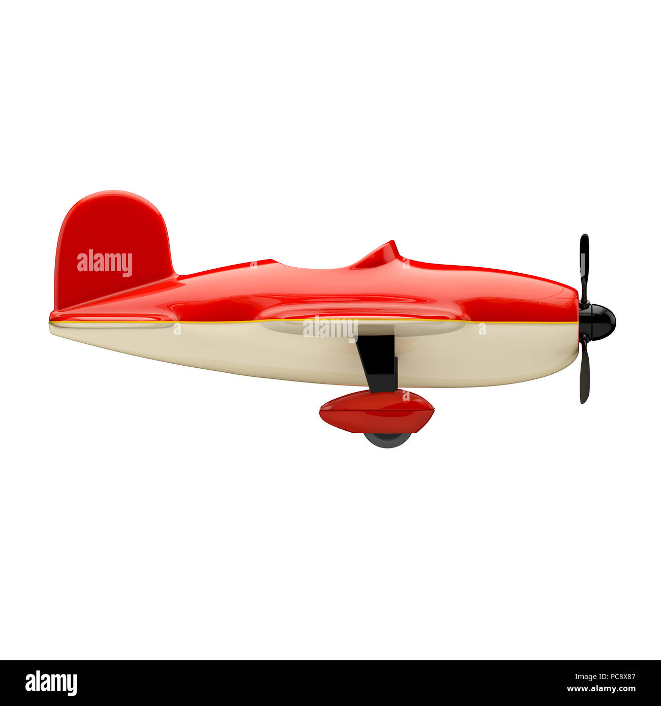 Airplane isolated on white background. 3d illustration Stock Photo - Alamy