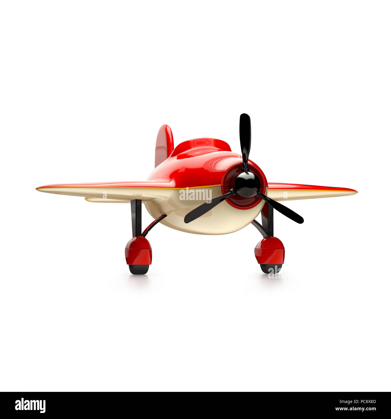 Airplane isolated on white background. 3d illustration Stock Photo - Alamy