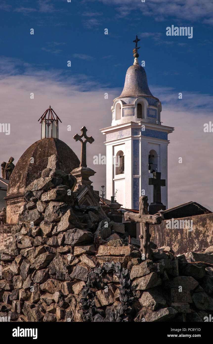 Recoleta cemetery and Nuestra Señora del Pilar church. Recoleta, Buenos Aires, Argentina Stock Photo