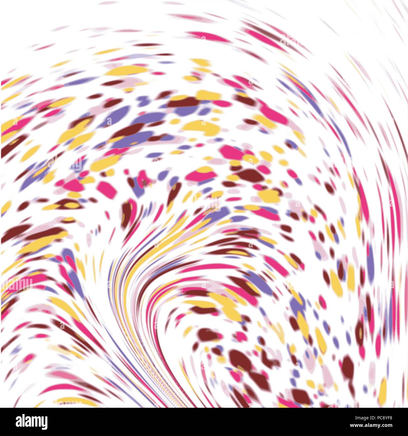 multicolor spiral confetti dots background pattern, vector illustration Stock Vector Image & Art