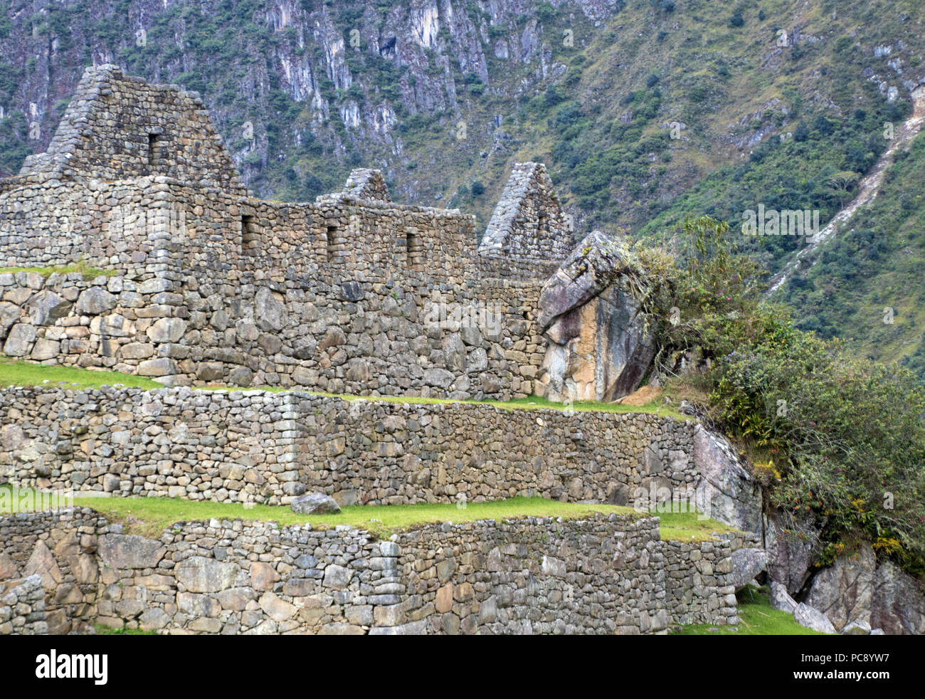 Ancient Inca Ruins at Machu Picchu Stock Photo - Alamy