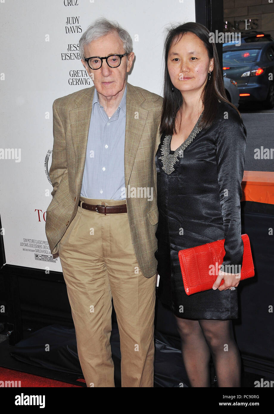 Woody Allen, wife Soon Yi at To Rome With Love Premiere at the Regal ...