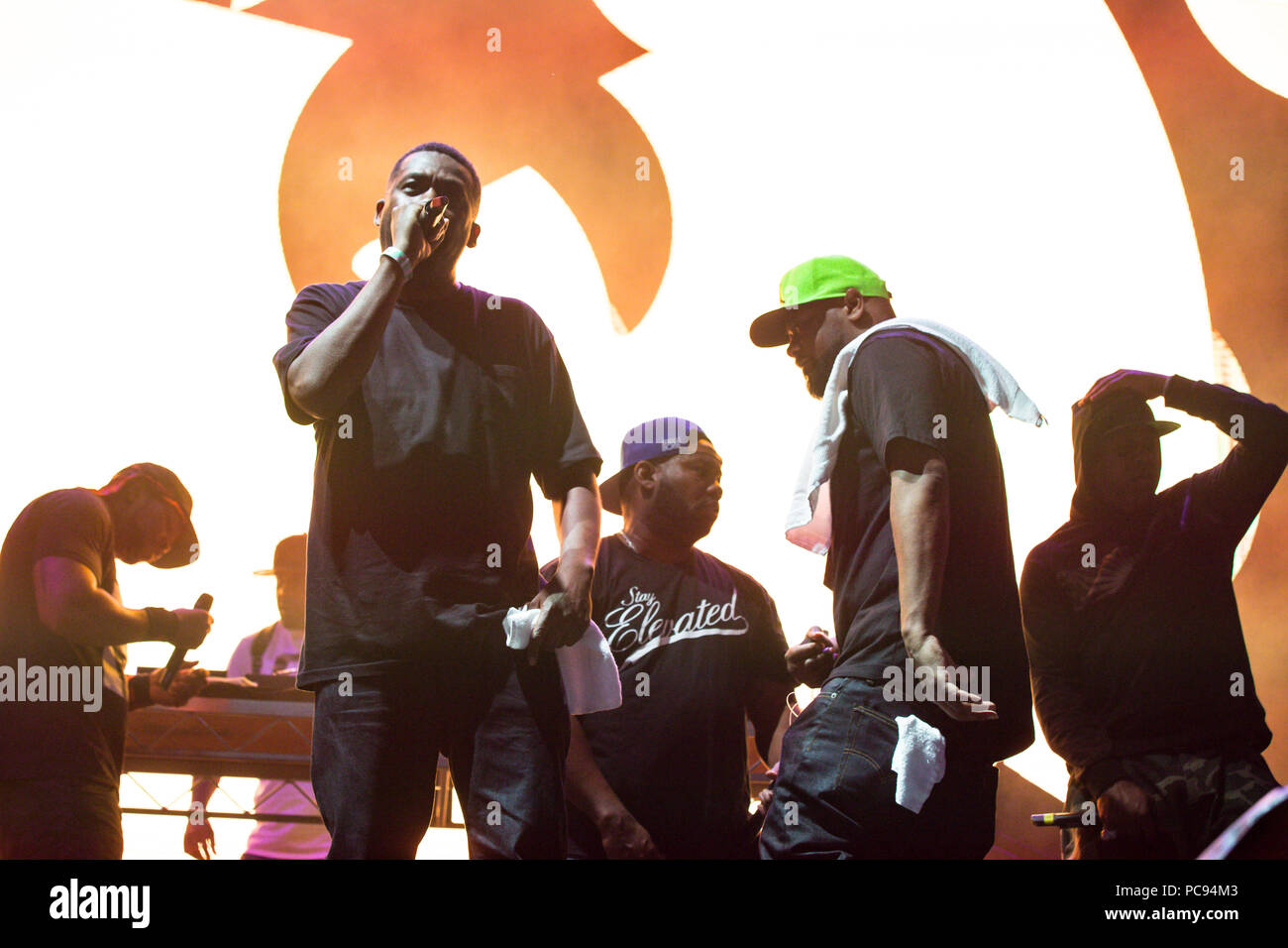 Vancouver, BC / Canada July 28th 2018 American rap group WuTang Clan performing at Center Of