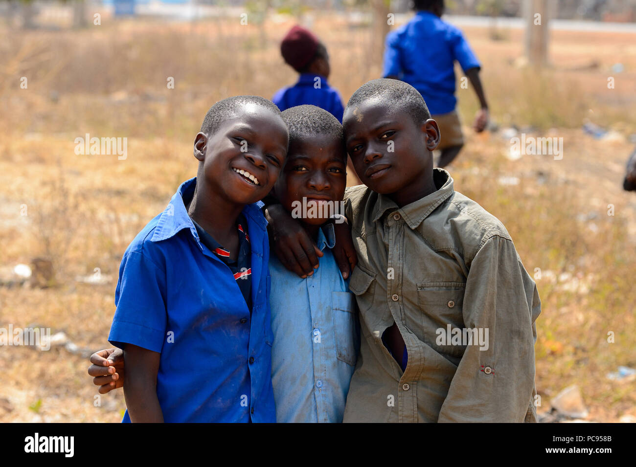 PIRA, BENIN JAN 12, 2017 Unidentified Beninese children in school