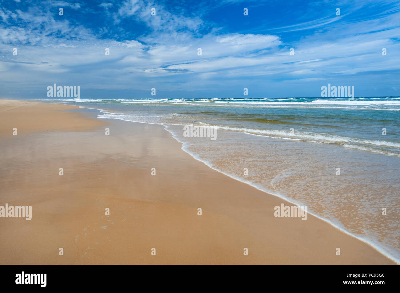 Teewah Beach at Noosa in Queensland Stock Photo - Alamy