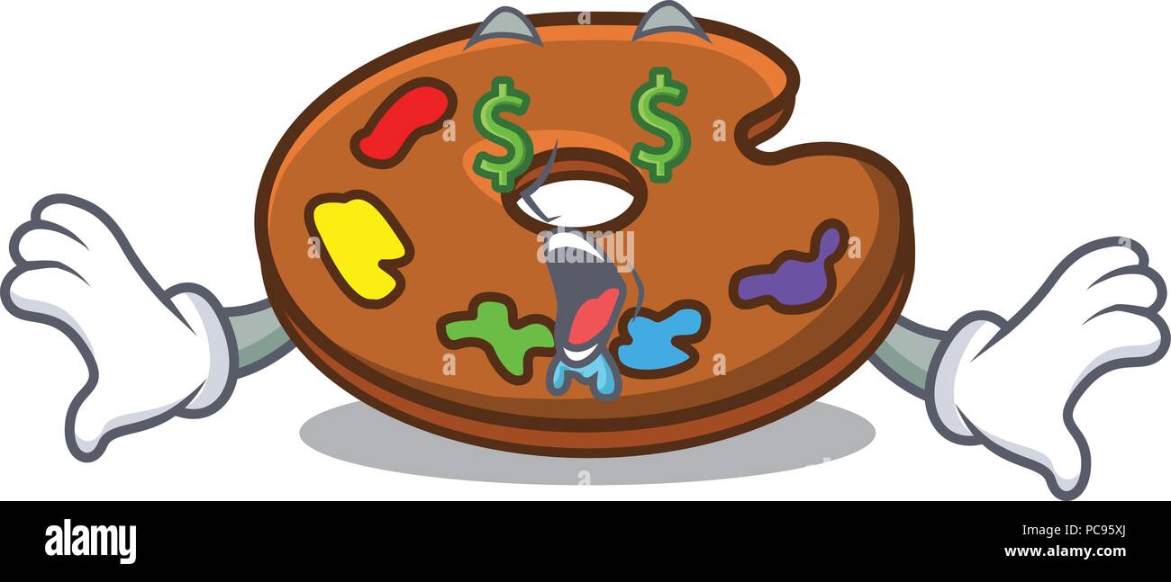 Money eye palette mascot cartoon style Stock Vector Image & Art - Alamy