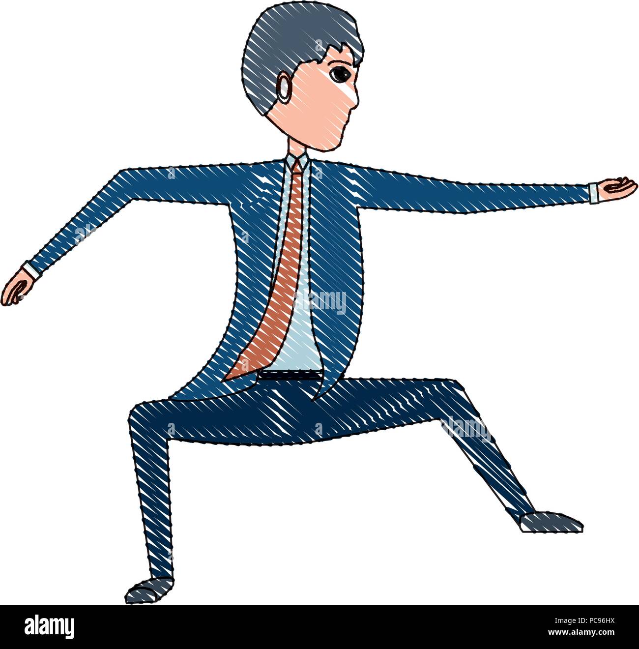 cartoon businessman icon over white background, vector illustration ...