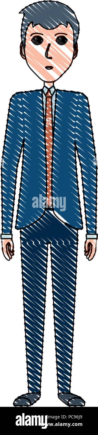 cartoon businessman icon over white background, vector illustration ...