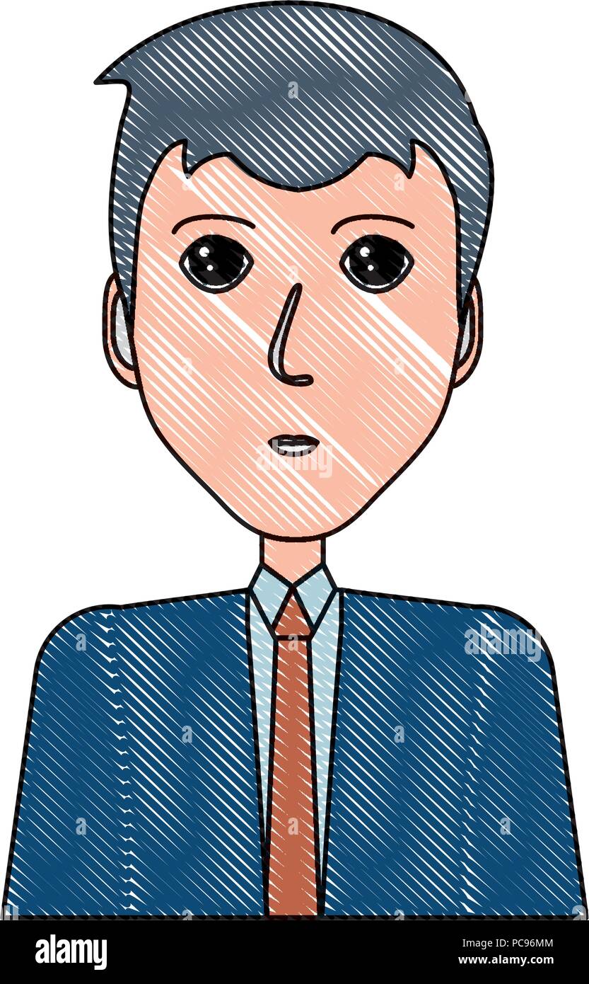 cartoon businessman icon over white background, vector illustration ...
