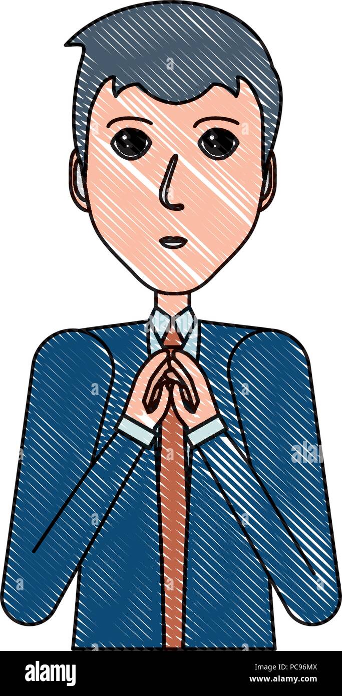 cartoon businessman icon over white background, vector illustration ...
