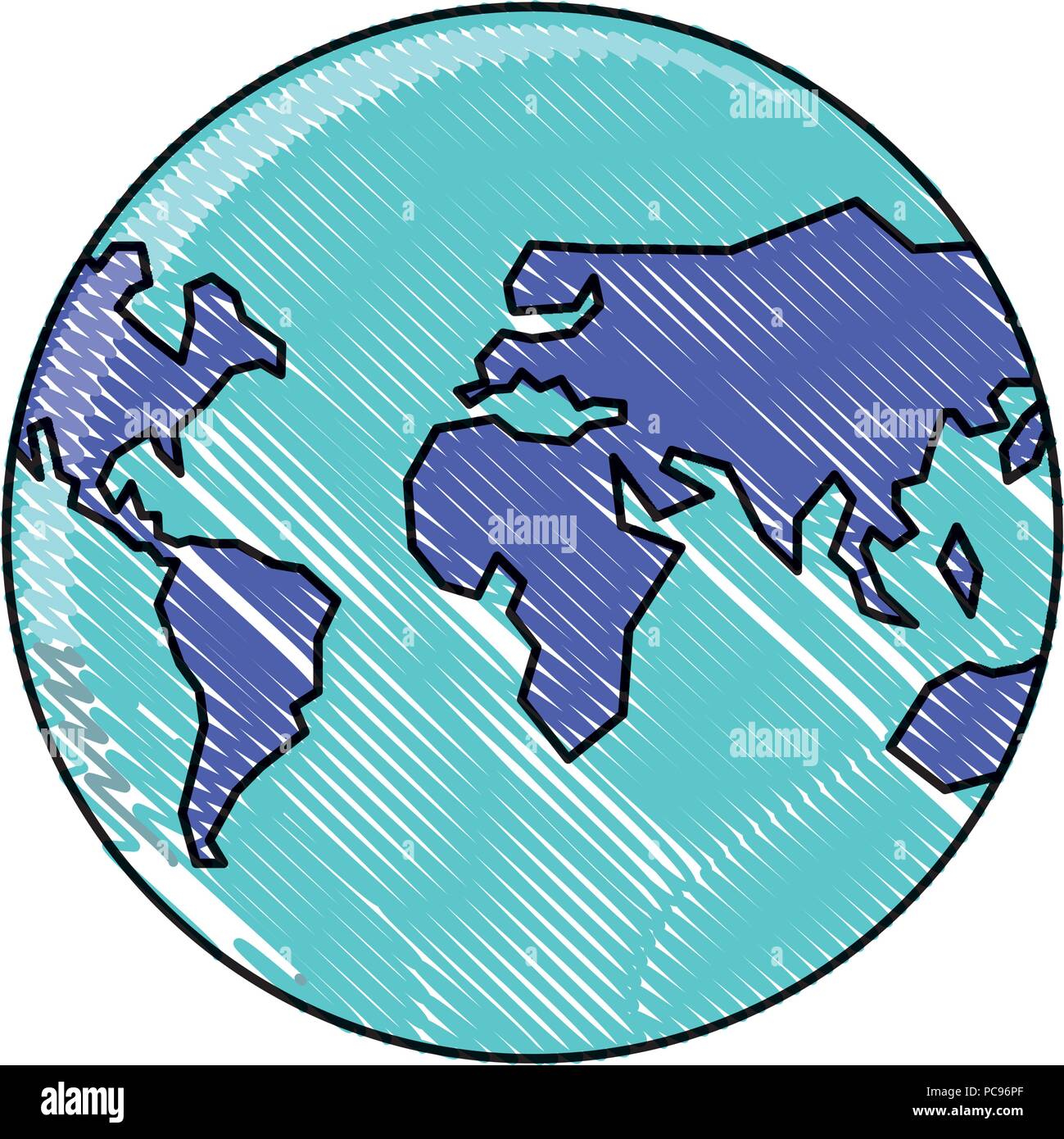 with earth planet over white background, vector illustration Stock ...