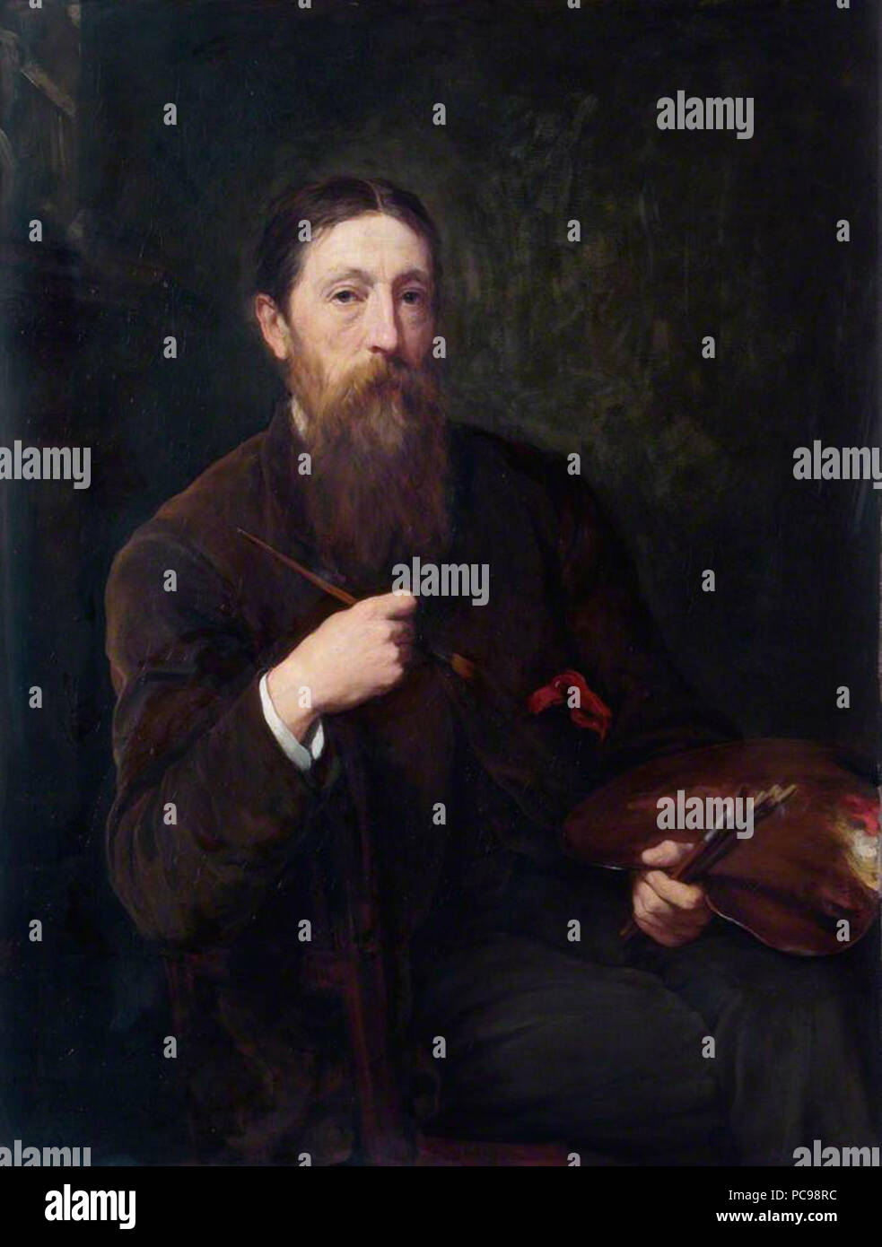 John Evan Hodgson (1831–1895)  *oil on canvas,  *122.4 x 84.5 cm  *1884 321 John Evan Hodgson, by Walter William Ouless Stock Photo