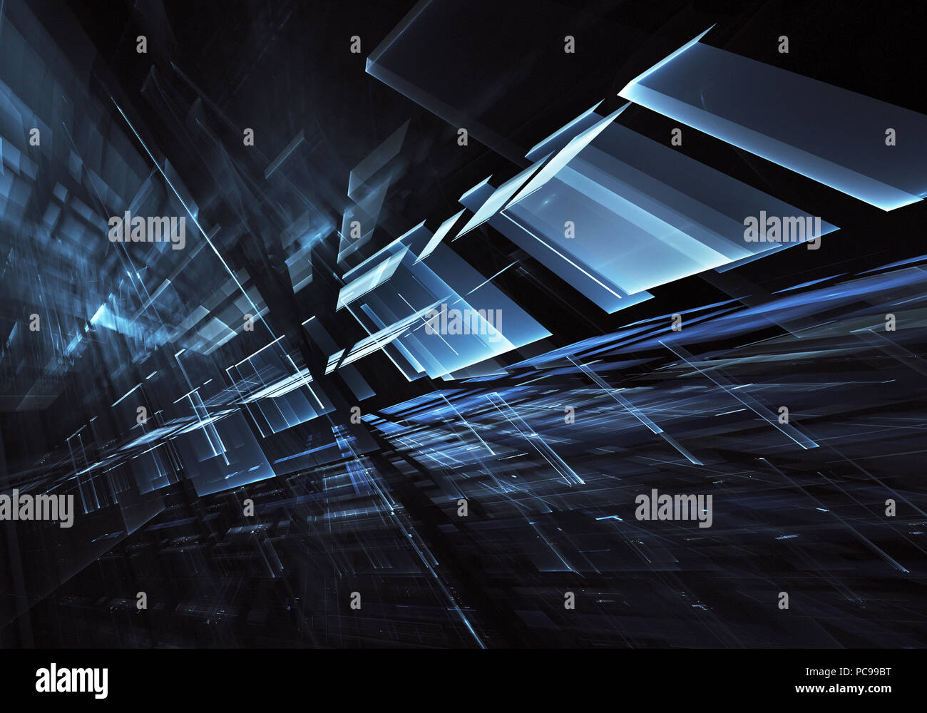 Abstract technology 3D illustration Stock Photo - Alamy