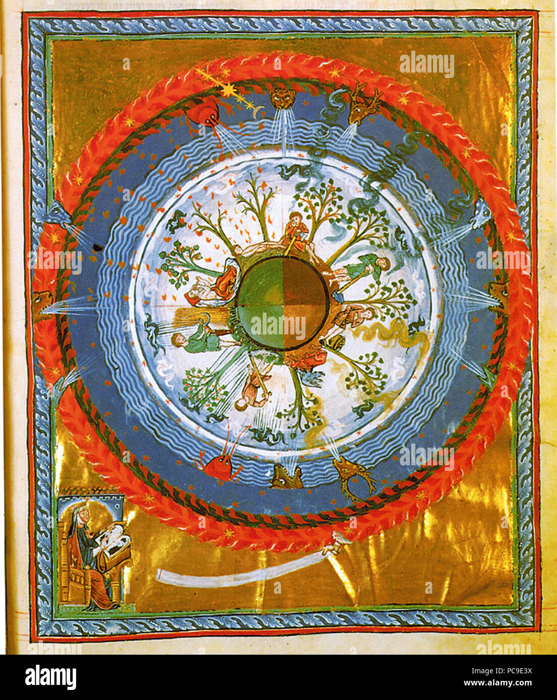 278 Hildegard von Bingen- 'Werk Gottes', 12. Jh. Stock Photo