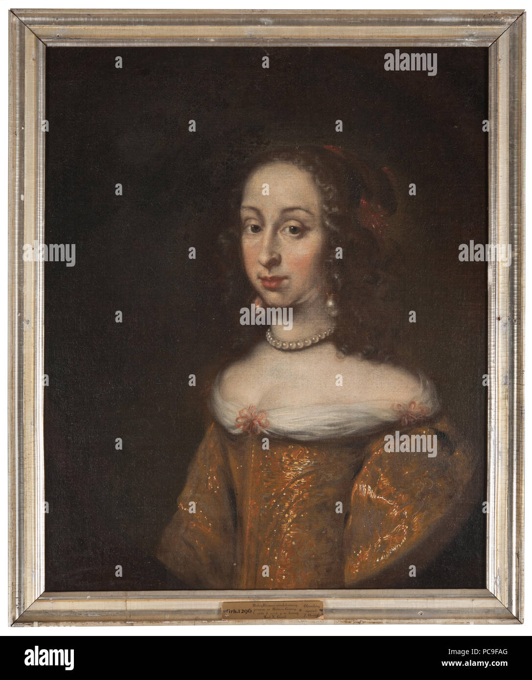 42 Hedvig Eleonora, 1636-1715, prinsessa av Holstein-Gottorp, drottning av Sverige (Juriaen Ovens) - Nationalmuseum - 15966 Stock Photo