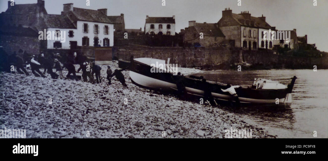 1 12 Le canot de sauvetage Amiral Roussin de l'Île-Molène Stock Photo