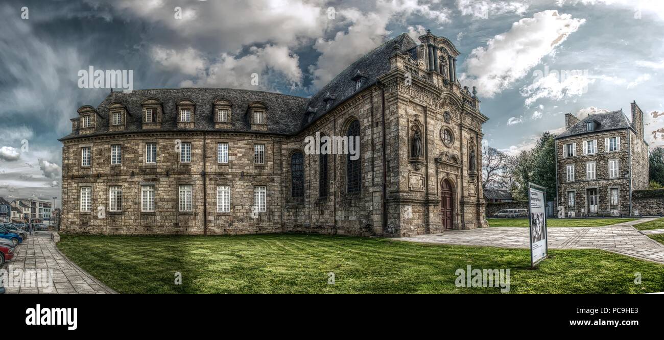 The Mairie in Guingamp, Brittany Stock Photo
