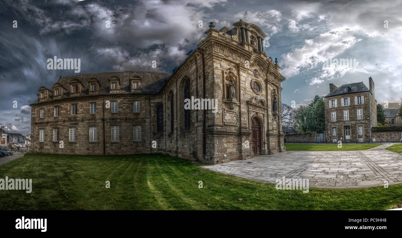 The Mairie in Guingamp, Brittany Stock Photo