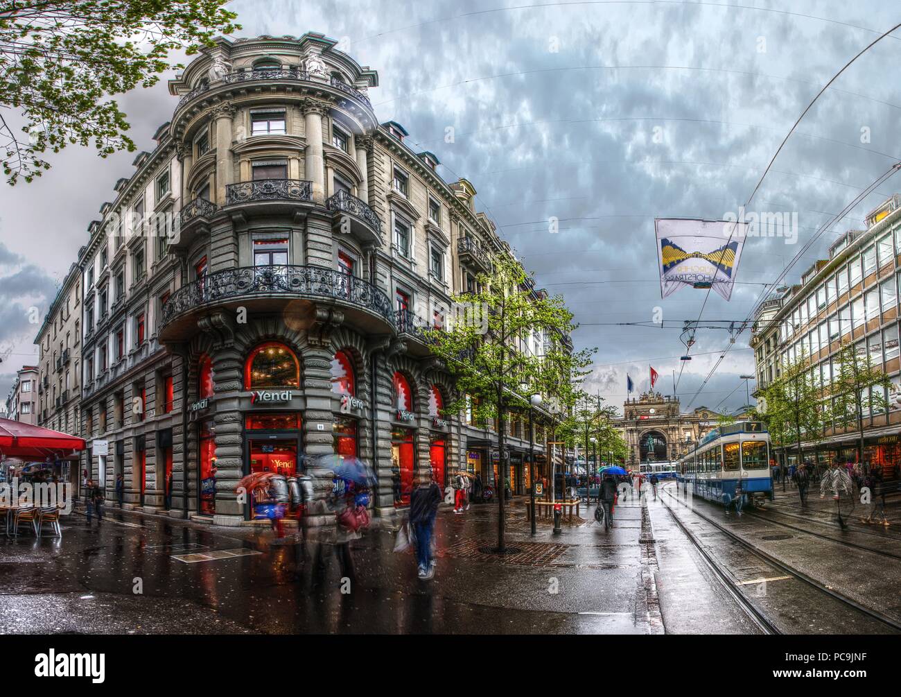 STreets of Zürich, Switzerland Stock Photo Alamy