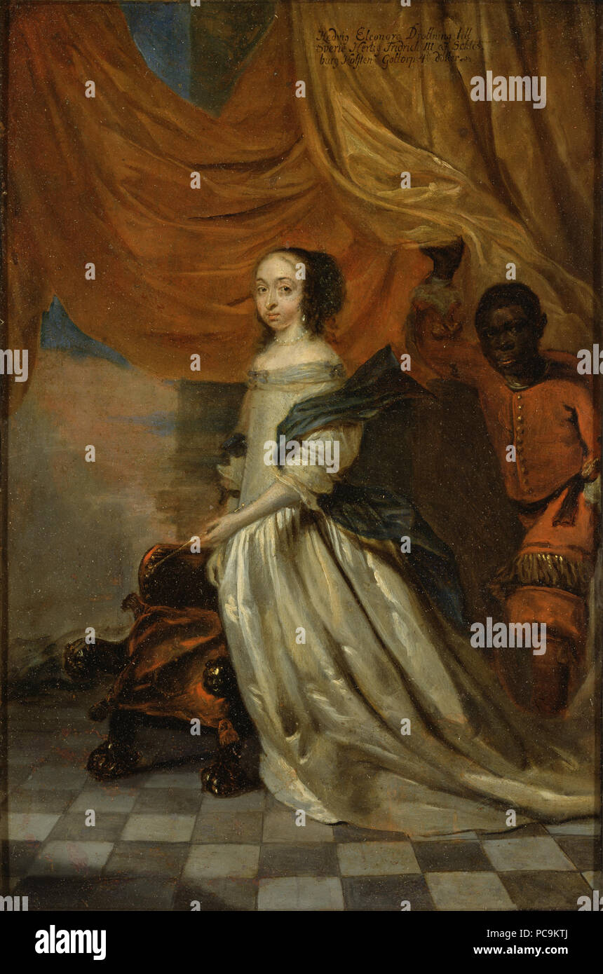 42 Hedvig Eleonora, 1636-1715, drottning av Sverige prinsessa av Holstein-Gottorp (Abraham Wuchters) - Nationalmuseum - 15139 Stock Photo