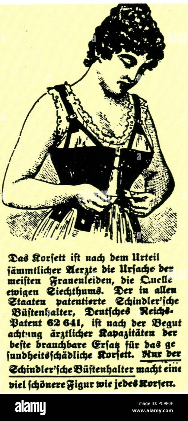 Anzeige aus 'Dies Blatt gehört der Hausfrau' von 1894 52 AnzeigeBH Stock Photo