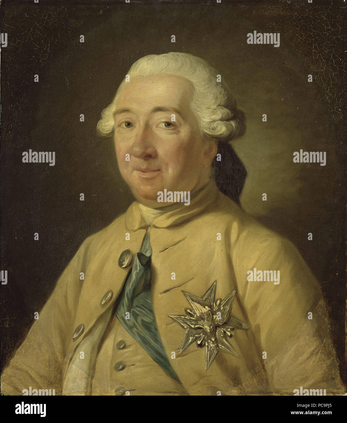 377 Louis de Noailles, Duke of Noailles (1713-793), Marshal of France, (École Française) Stock Photo