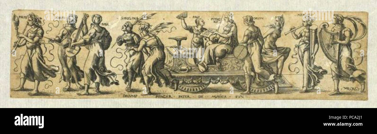 Renaissance music engraving hi-res stock photography and images