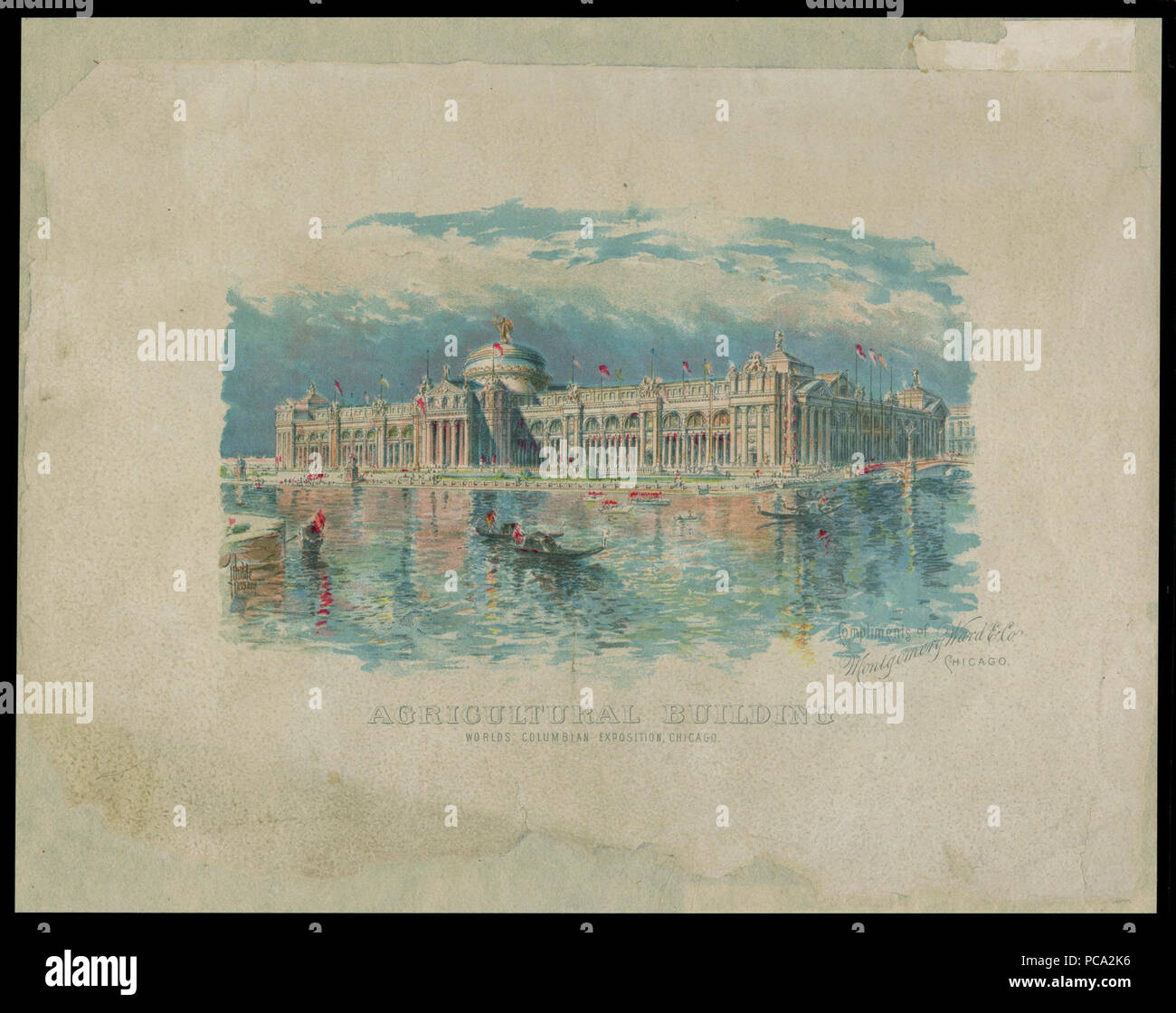 Agricultural building, Worlds Columbian Exposition, Chicago Stock Photo