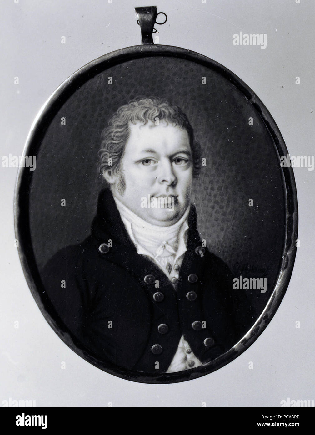 49 Johan E Berg   (1787-1857), husar inom Fellingsbro socken, korpral (Anders Gustaf Andersson) - Nationalmuseum - 24413 Stock Photo