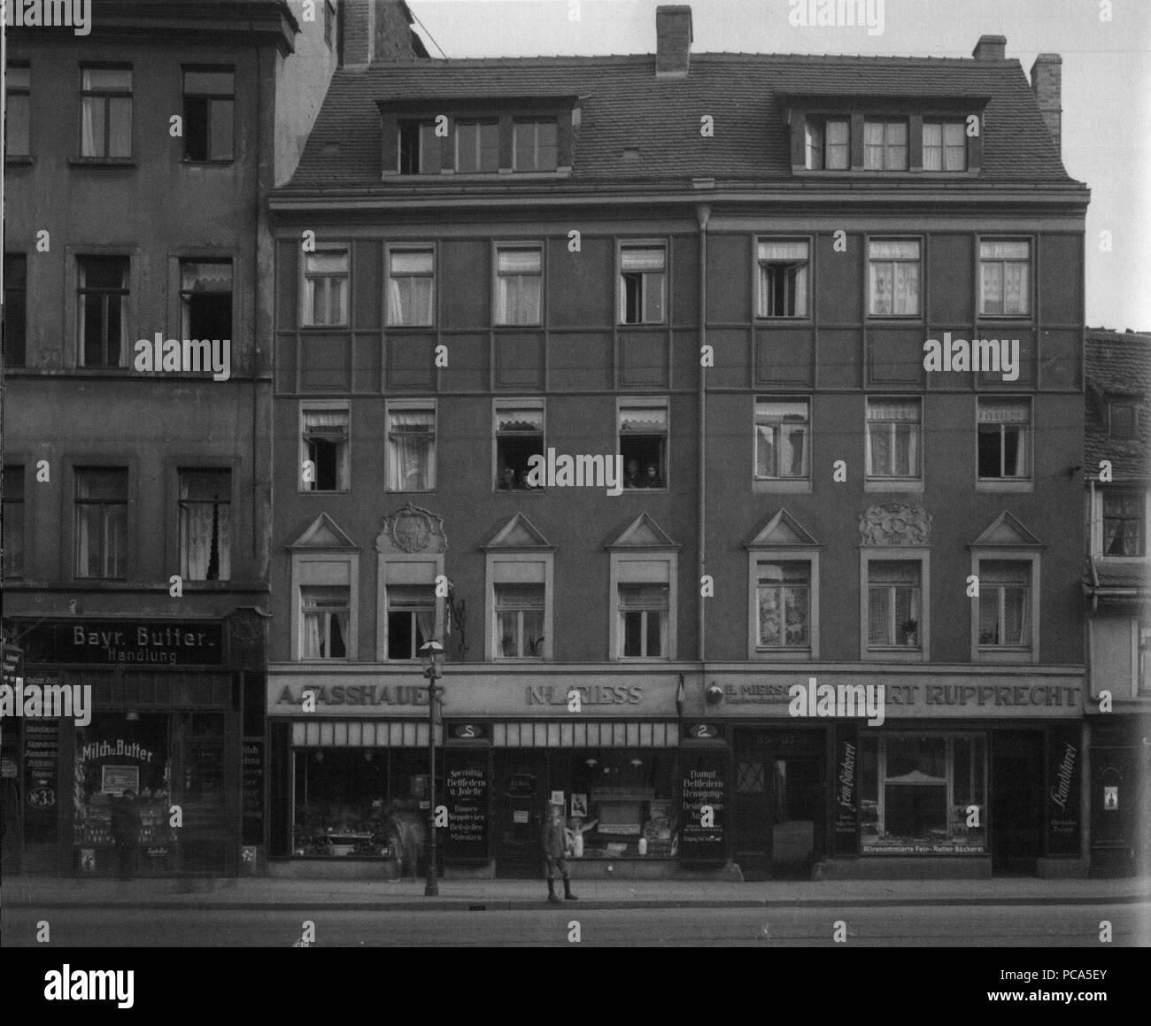 AHW Grundstuecke Ranstaedter Steinweg 35-37 Leipzig um 1925 Stock Photo ...