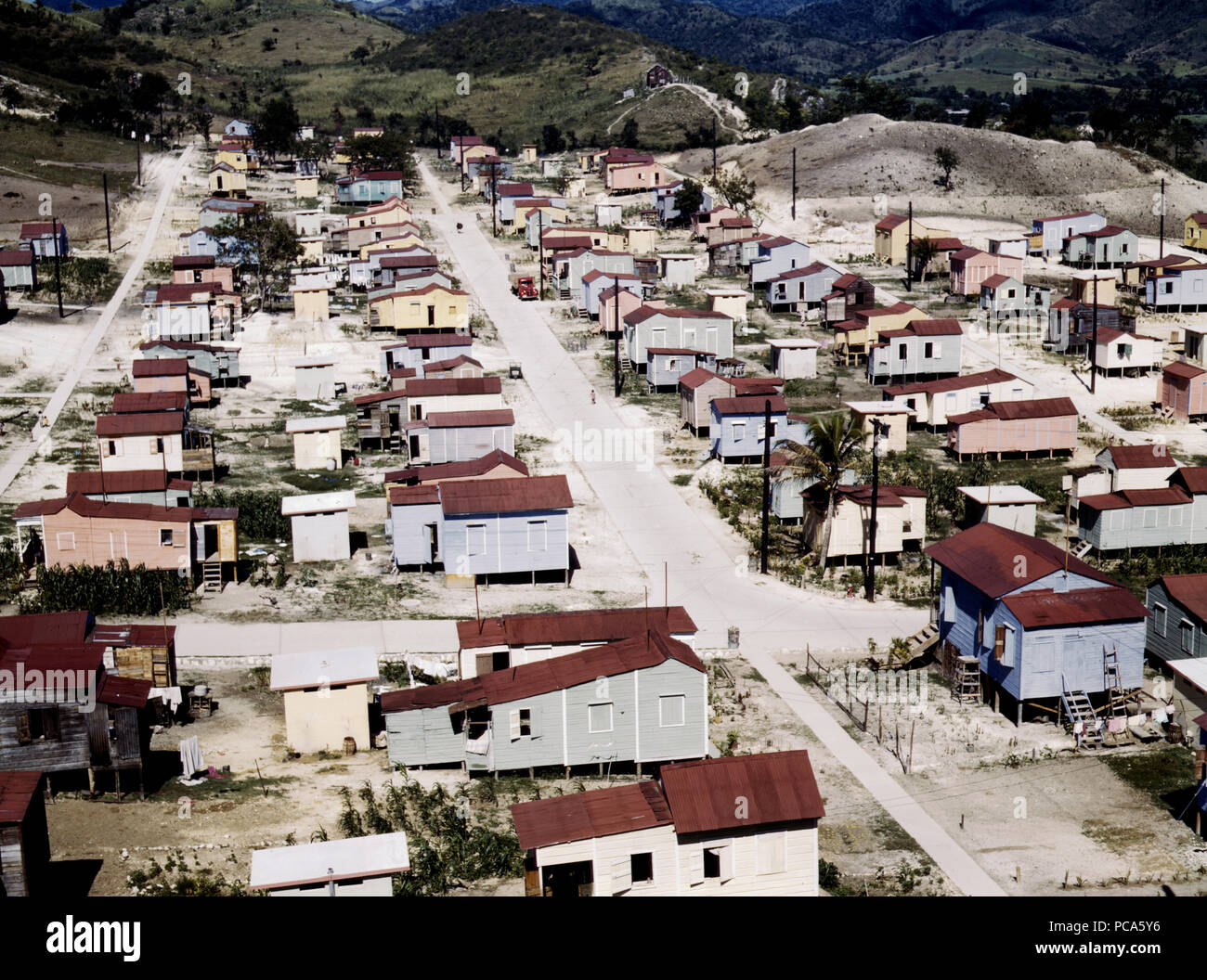 A land and utility municipal housing project, Ponce, Puerto Rico December 1941 Stock Photo Alamy