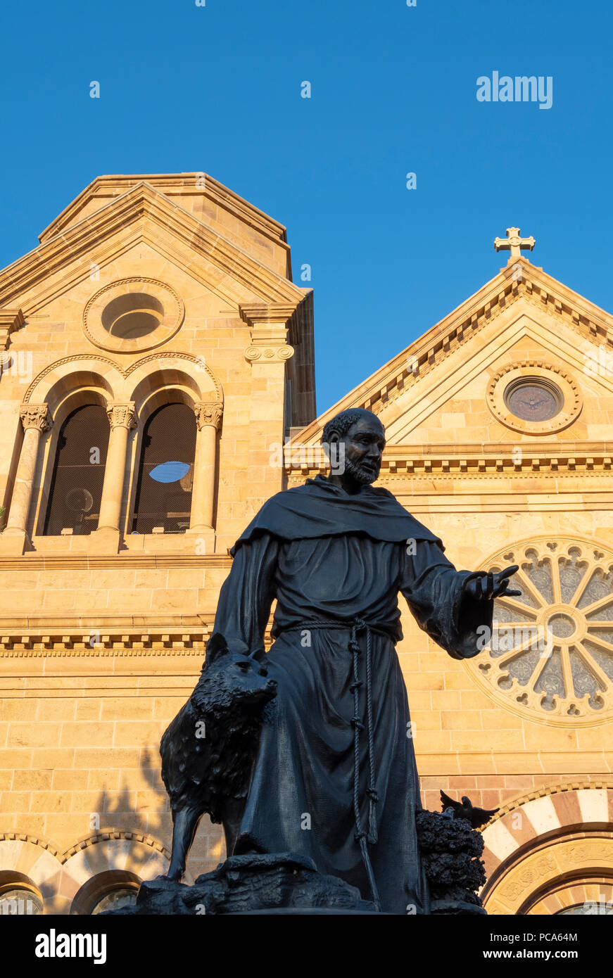 Cathedral Basilica of St. Francis of Assisi, Santa Fe, NM, USA, by Dominique Braud/Dembinsky Photo Assoc Stock Photo