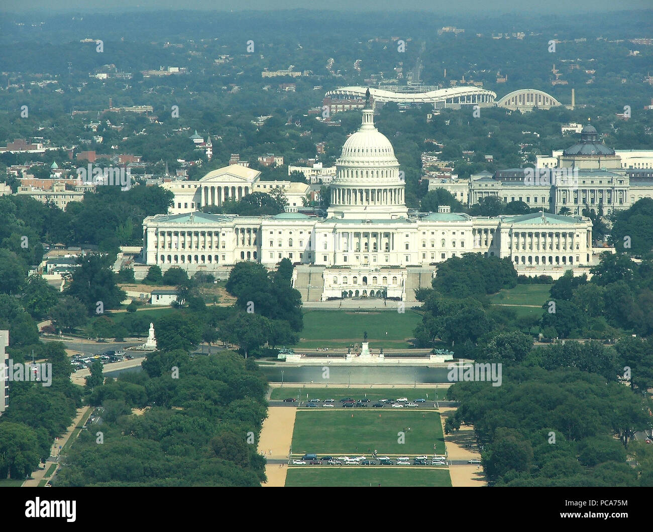 The Capitol stands majestic in this view from the top of the Washington ...