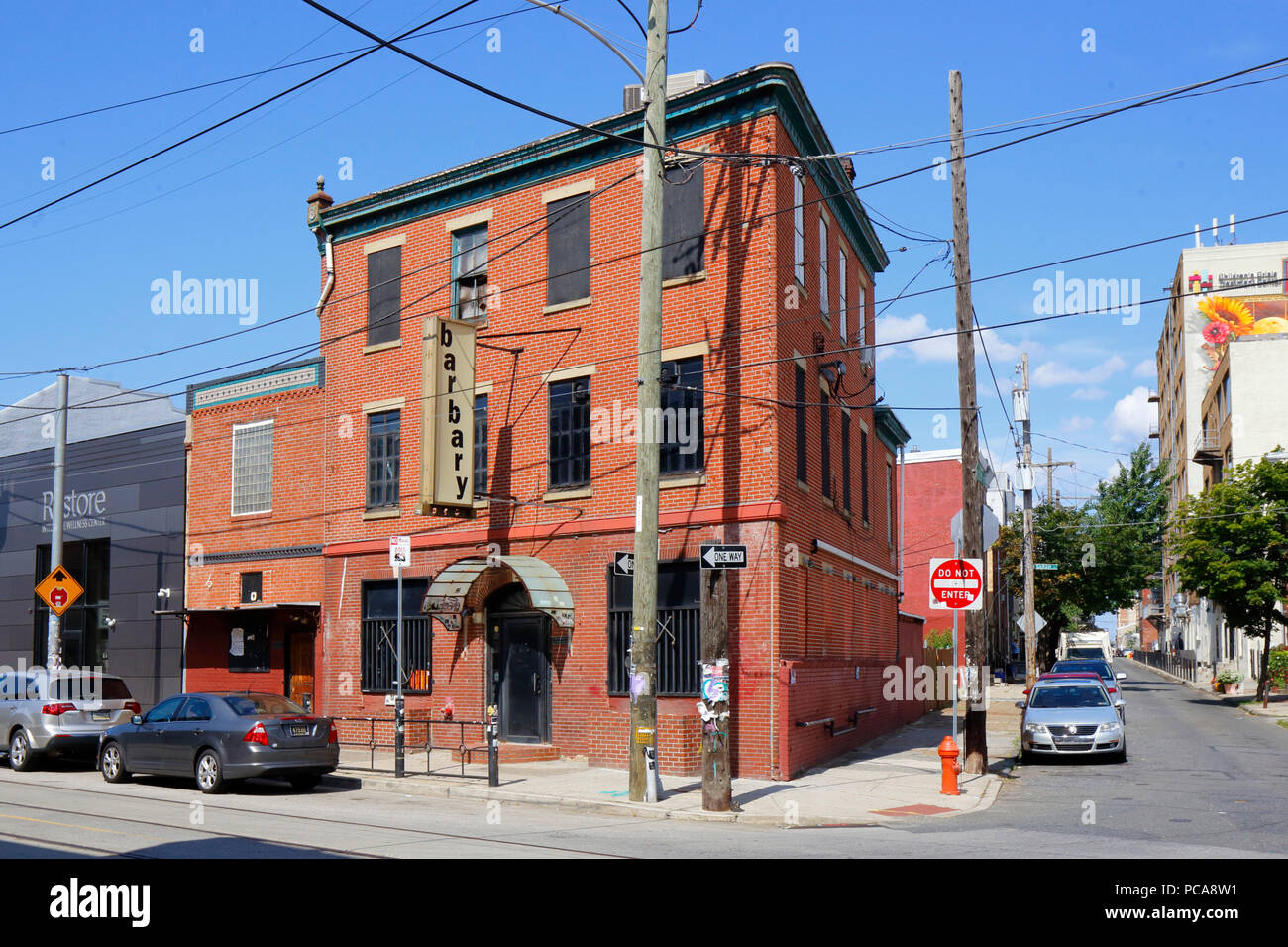 The Barbary, 951 Frankford Ave, Philadelphia, PA. exterior storefront of a music venue in fishtown Stock Photo