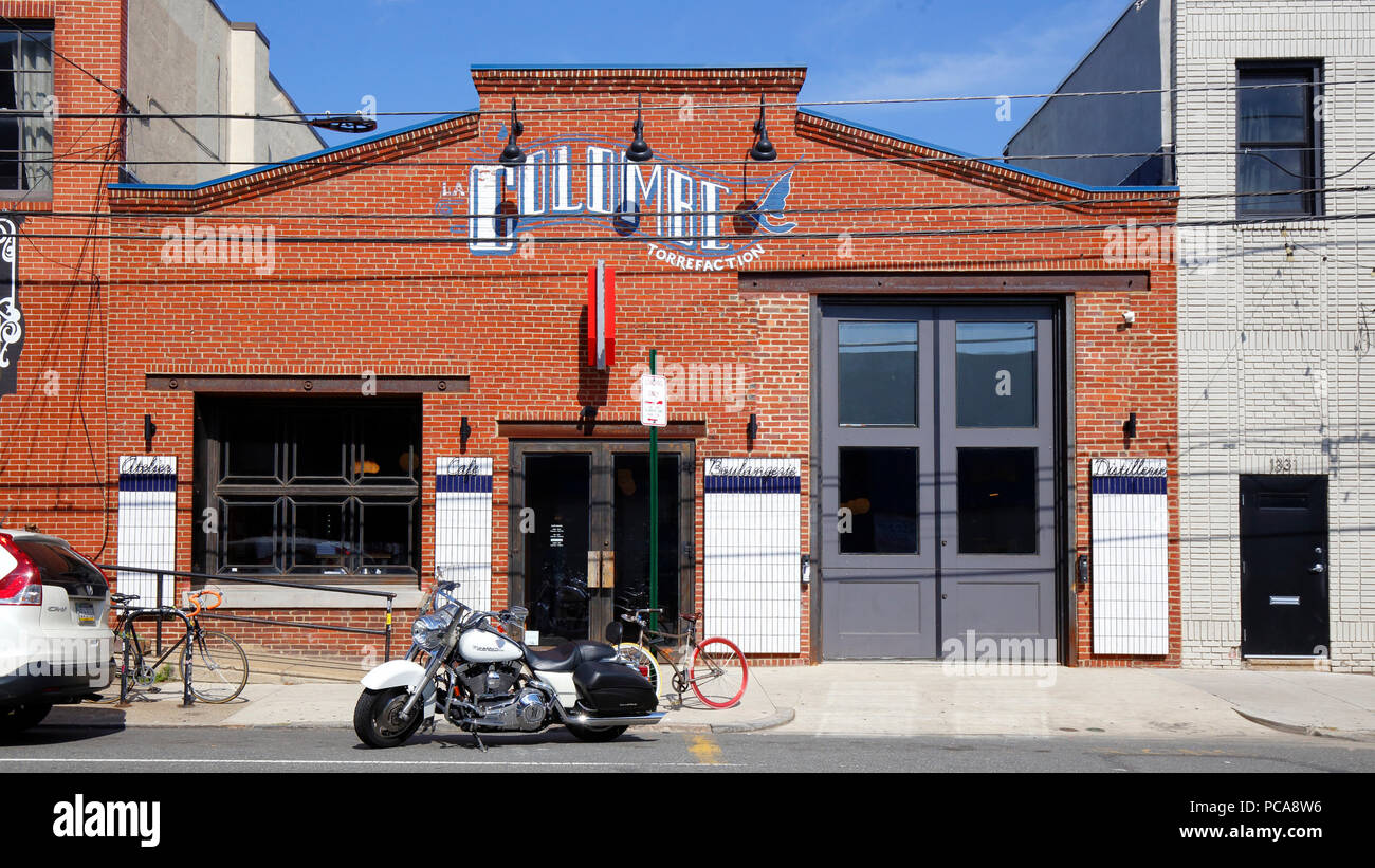 La Colombe Coffee Roasters in Fishtown, 1335 Frankford Ave, Philadelphia, PA. exterior of a coffee roastery and cafe in fishtown Stock Photo