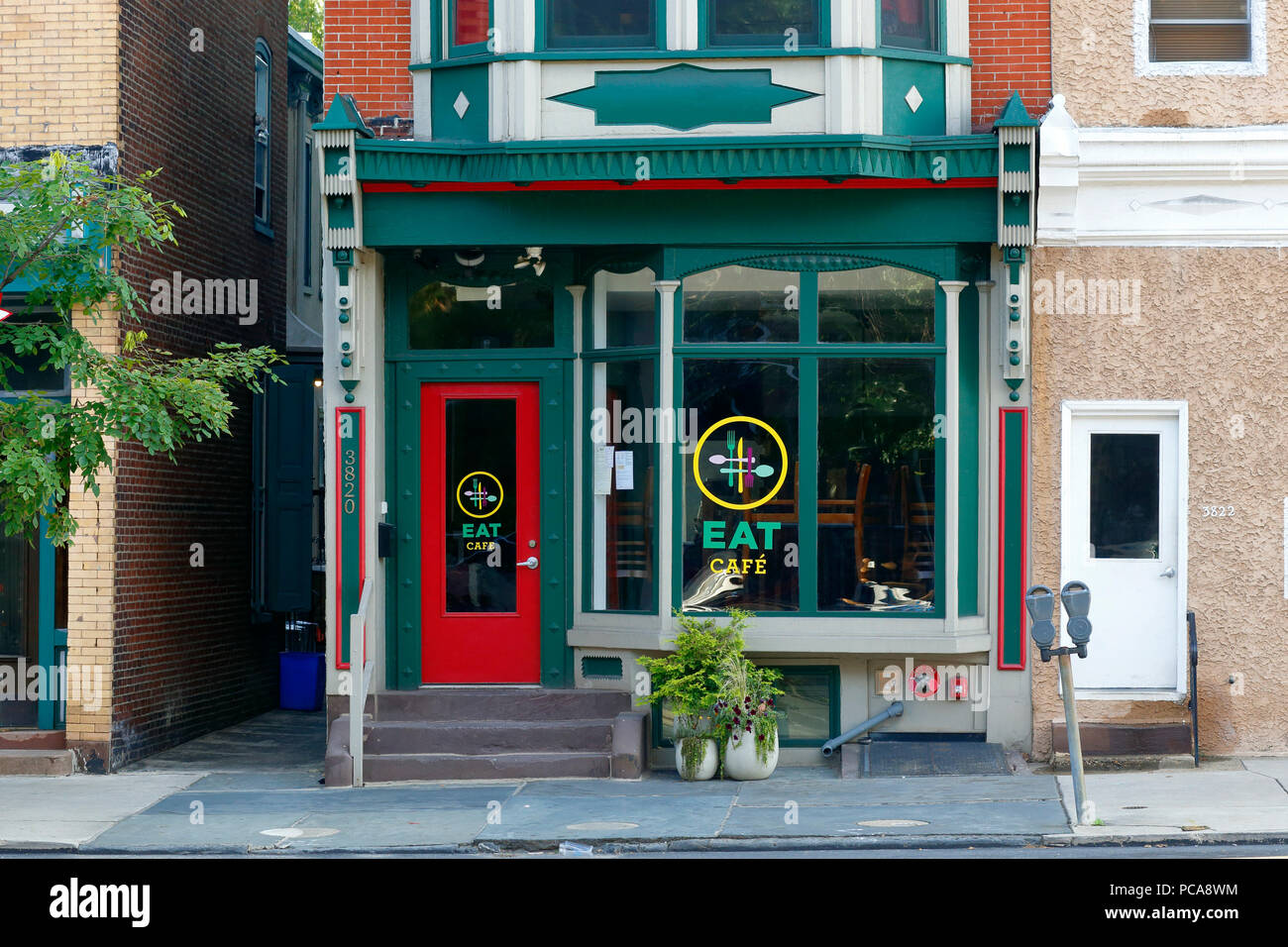 EAT Cafe, 3820 Lancaster Ave, Philadelphia, PA Stock Photo