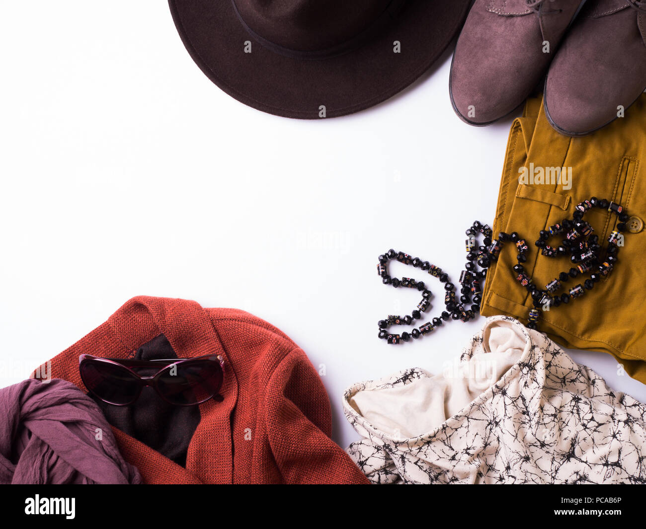 Hat glasses scarf sun woman hires stock photography and images Alamy