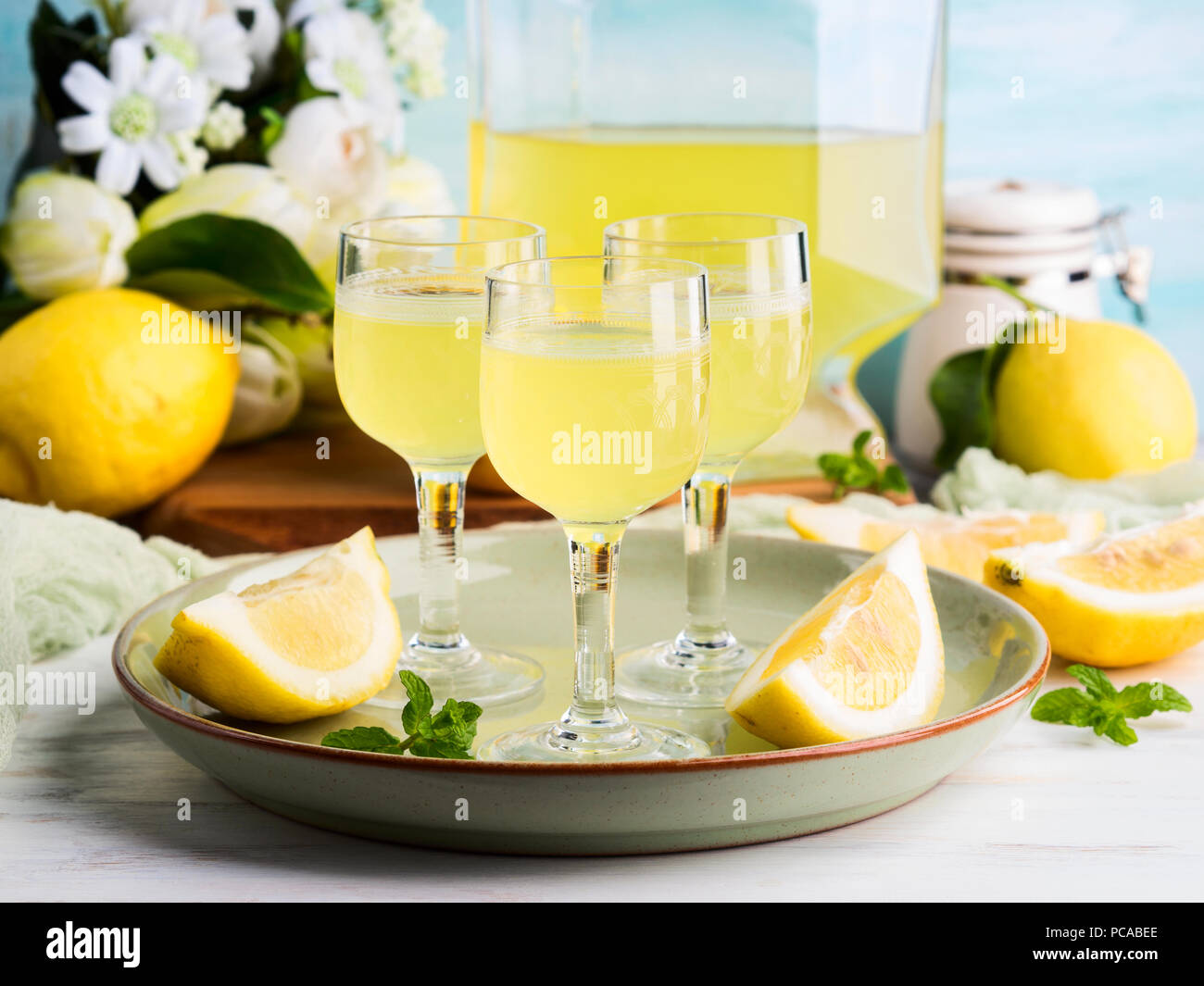 Limoncello glasses hires stock photography and images Alamy