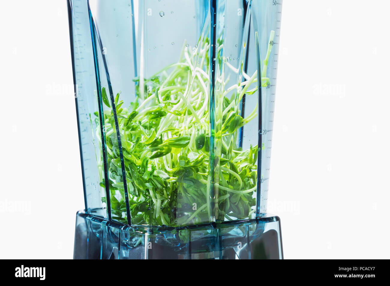 Green smoothie. Ingredients for green smoothie in blender with Stock