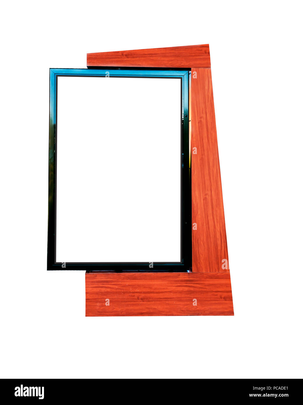 Blank billboard isolated on white Stock Photo - Alamy