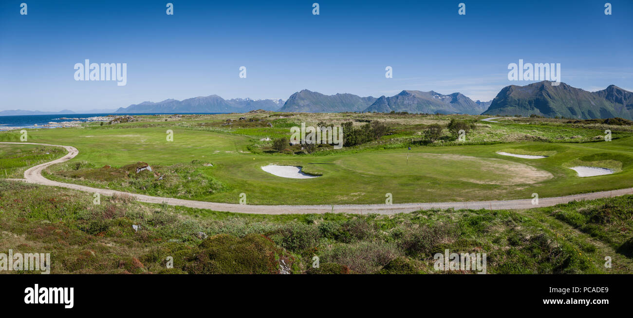 Lofoten links golf course Hov Hestegård Norway Stock Photo Alamy Lofoten links golf course Hov Hestegård Norway Stock Photo Alamy