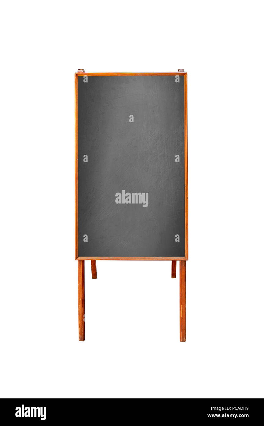 Three big blank wooden billboard isolated on white Stock Photo - Alamy