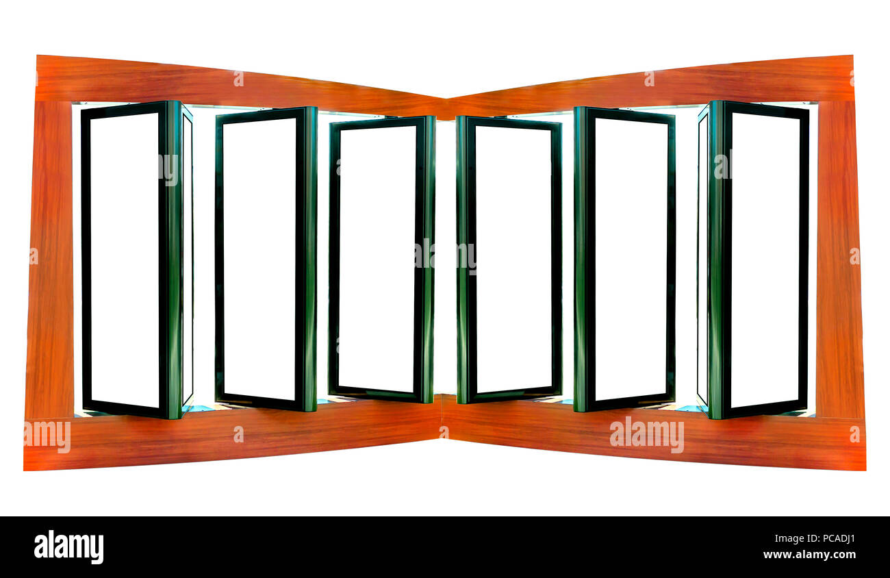 Three big blank wooden billboard isolated on white Stock Photo - Alamy