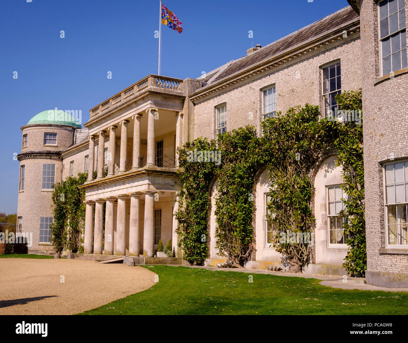 Goodwood House, on the Goodwood Estate, West Sussex UK. Stock Photo